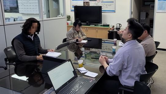 부산추모공원 AI 상담원 도입 미팅 현장